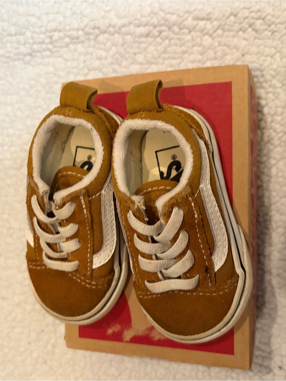 Vans Kids Theory Golden Suede Old Skool Toddler Sneakers - Picture 1 of 5